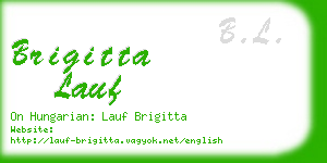 brigitta lauf business card